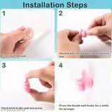 Creative Silicon thumb wall hook - Multifunctional self adhesive aesthetic wall hook